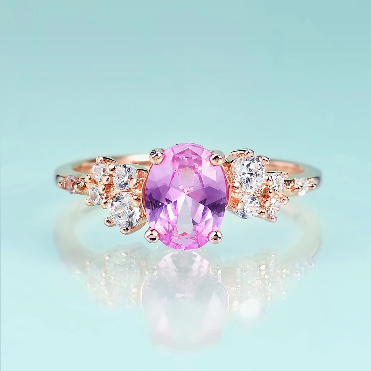 GemsBeautyRetroGemstoneSettingLuxuryFineJewelryRingReal925