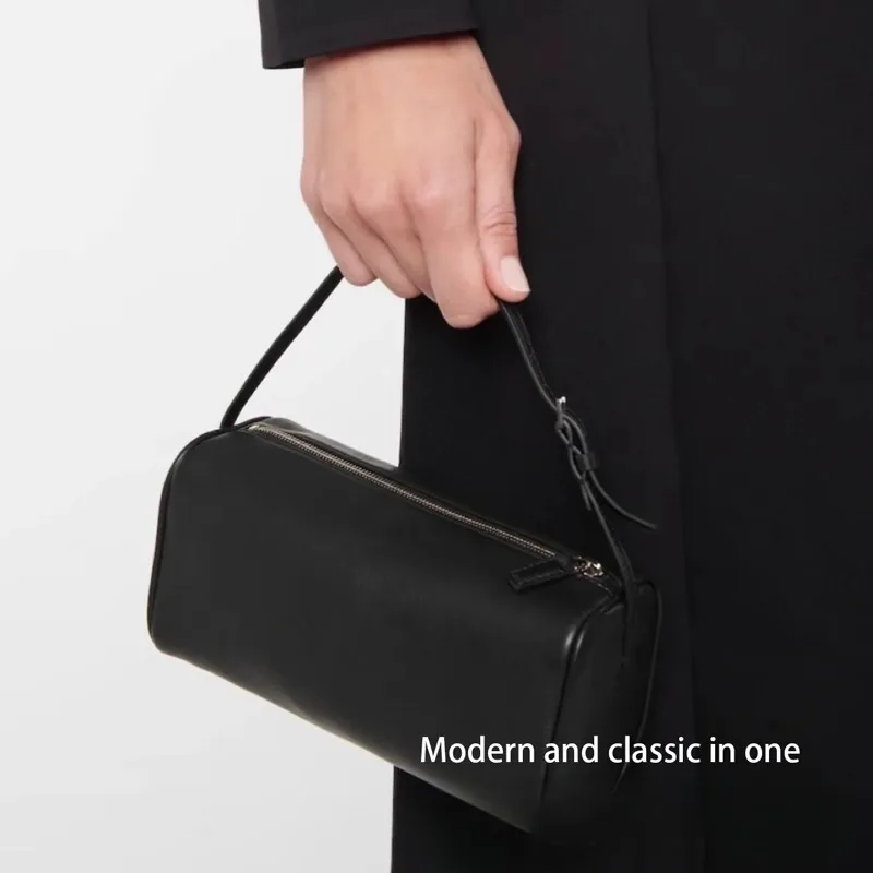 حقيبة مقلمة جلدية فاخرة من جلد البقر، بتصميم أسطوا...