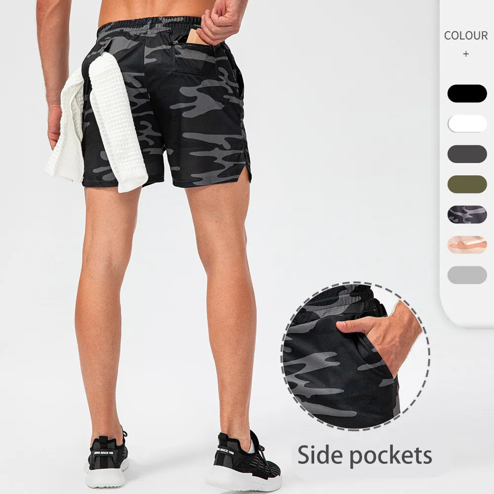 

Men's Quick Dry Running Shorts Hanging Towel Multi-Use Loose Teenager Workout Fitness Training Gym Jogging Sport Short Pants