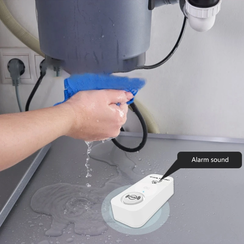 

ipiip Waterproof WiFi Water Leakage Overflow AlertsFlood Leakage Alarm Home AutomationsResidential Security Protections