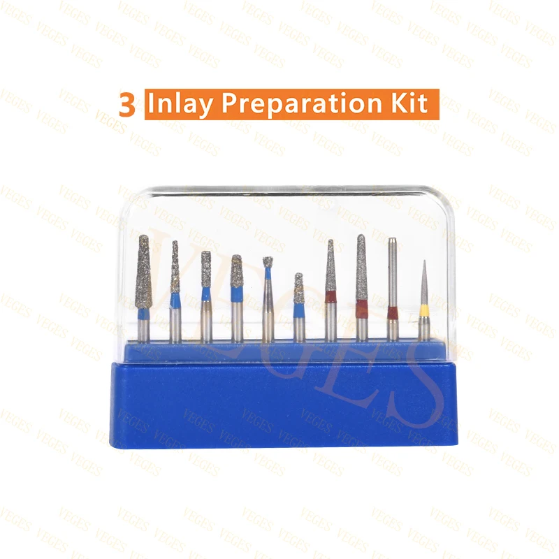 Dental Burs Set FG Diamond Burs Drills For High Speed handpiece Diamond Abrade Crown Cavity Preparation 10 pcs/box