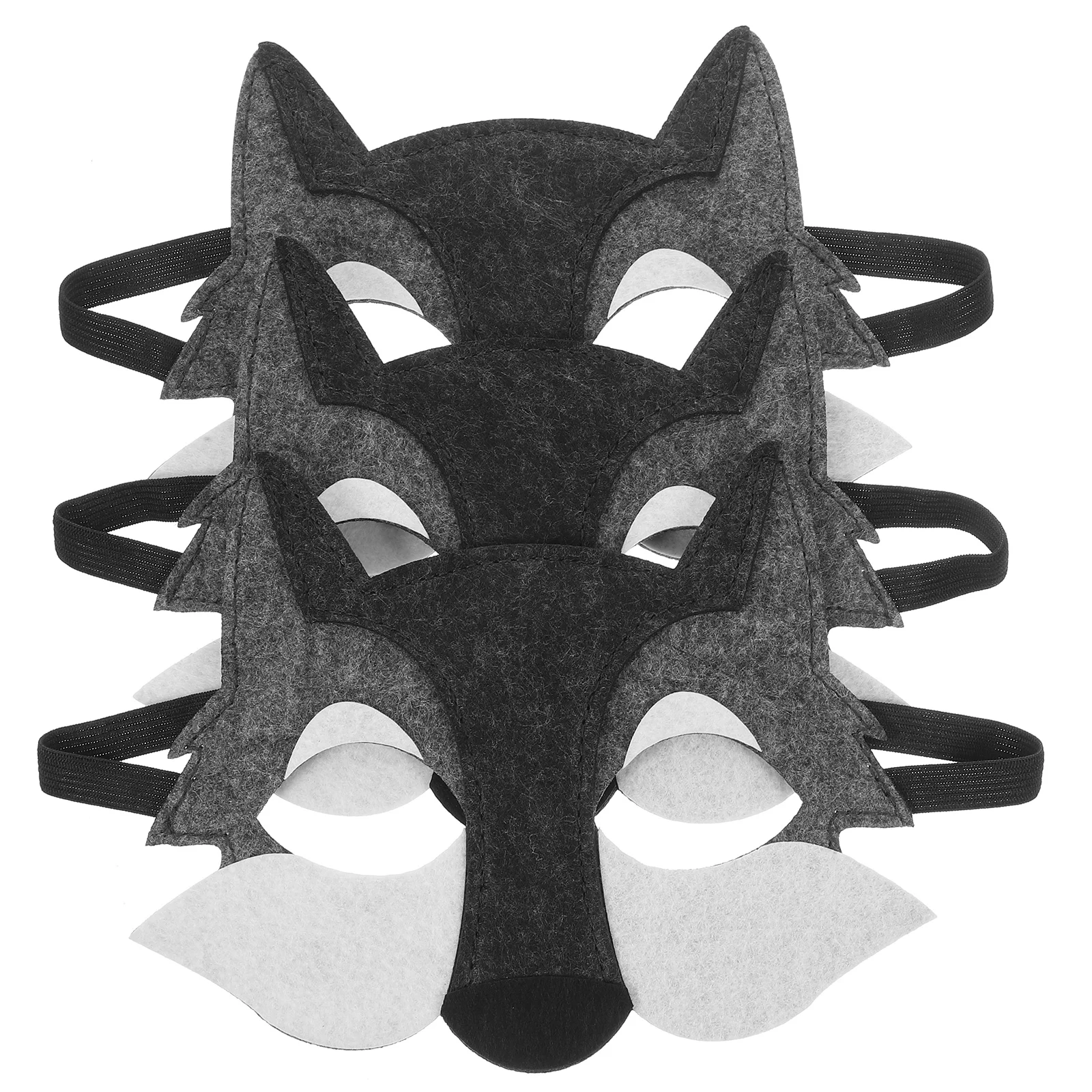 Wolf Mask Kids Party Wolf Head Mask Decor Cosplay Party Wolf Head Mask Props Funny Felt Wolf Mask Decor Cartoon Wolf