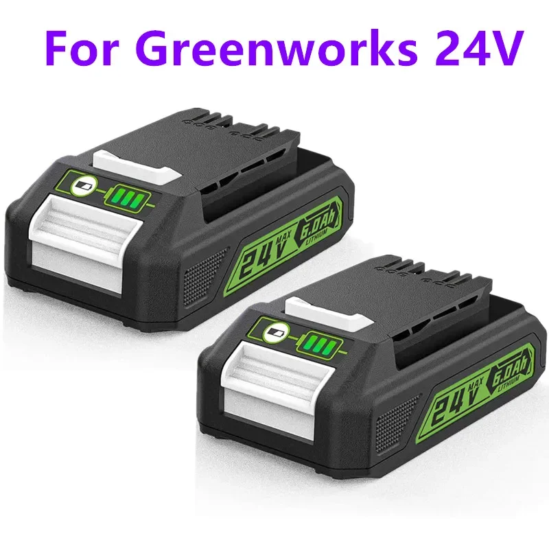 

Replacement greenworks 24v 5.0ah 6.0ah lithium battery bag708.29842 compatible with 20352 22232 24v greenworks battery tools