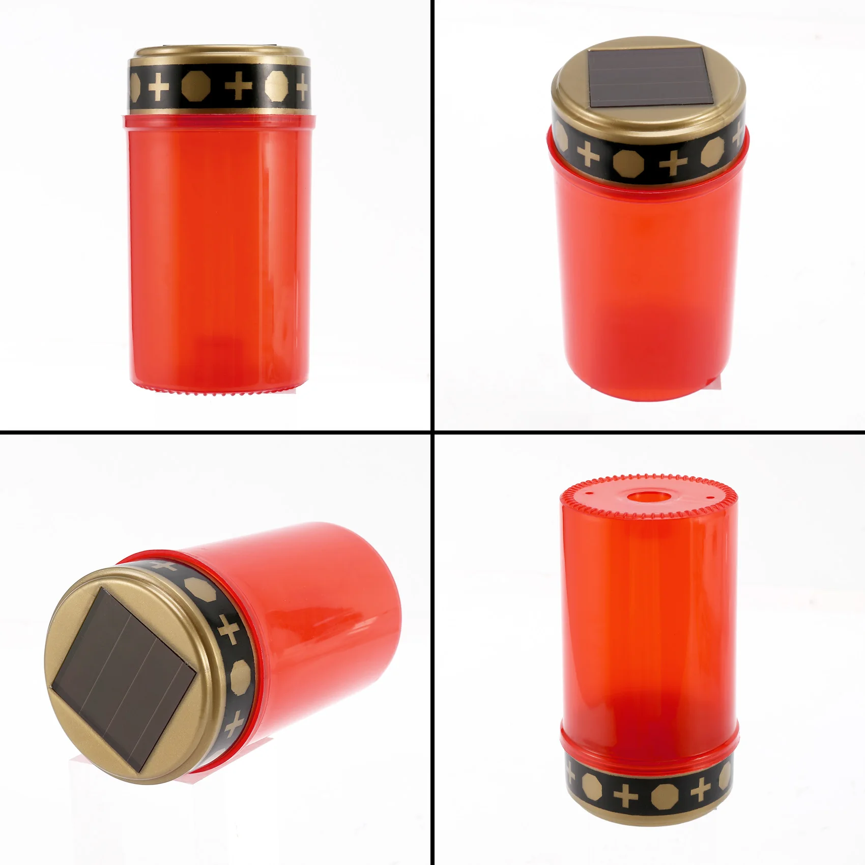 Grave Candle for Cemetery Grave Solar Lights with Lighting LED Light Various Wind