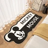 Mickey Mouse Disney Cushion Anime Carpet Bathroom Non-slip Mat Kawaii Faux Cashmere Absorbent Carpets Living Room Bathroom Mat 1