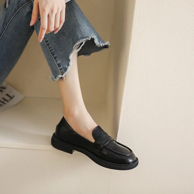 Women's Flats 2023 Mary Jane Shoes Fashion Loafers Lolita Shoes JK Commuter Uniform Shoes Femmes Casual Platform Shoes of Women