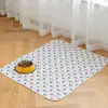 1pcs Reusable Pet Urine Pad Washable Dog Cat Diaper Mat 3 Layer Absorbent Dogs Diapers Pads Bone Paw Print For Sofa Bed Floor 6