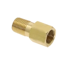 Durable Black Threaded Pipe Joint Connector Adapter, 1/2 Male to Female, 20mm Length - Male 28 to Female 20