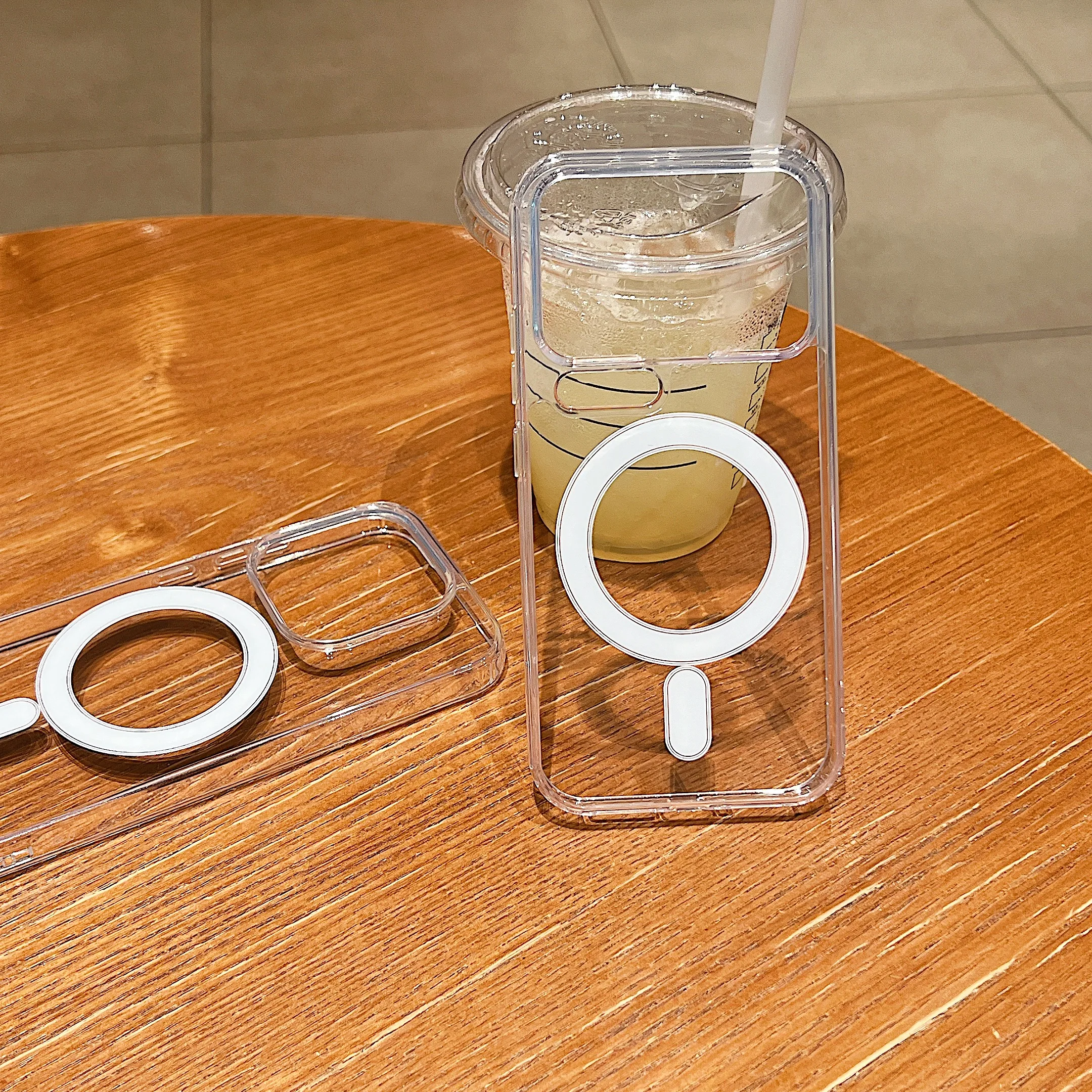 Clear Magnetic Shockproof Phone Case with Acrylic Protection