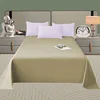 1Pc 100% Polyester Super Soft Flat Sheet Solid Colour Bed Sheet Twin Full Queen King Various Sizes 250cmX270cm 5