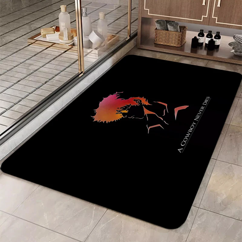 

Welcome Mat C-Cowboy Bebop Anime Rug for Bedroom Mats Entrance Carpet Room Rugs Carpets Home Custom Bath Foot Kitchen Prayer