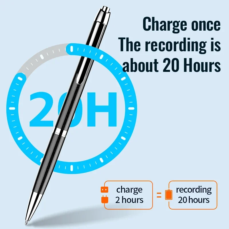 Mini Recorder Pen Portable Voice Recorder Device Voice Controlled for Student Class Work Meeting Minutes,voice recorder