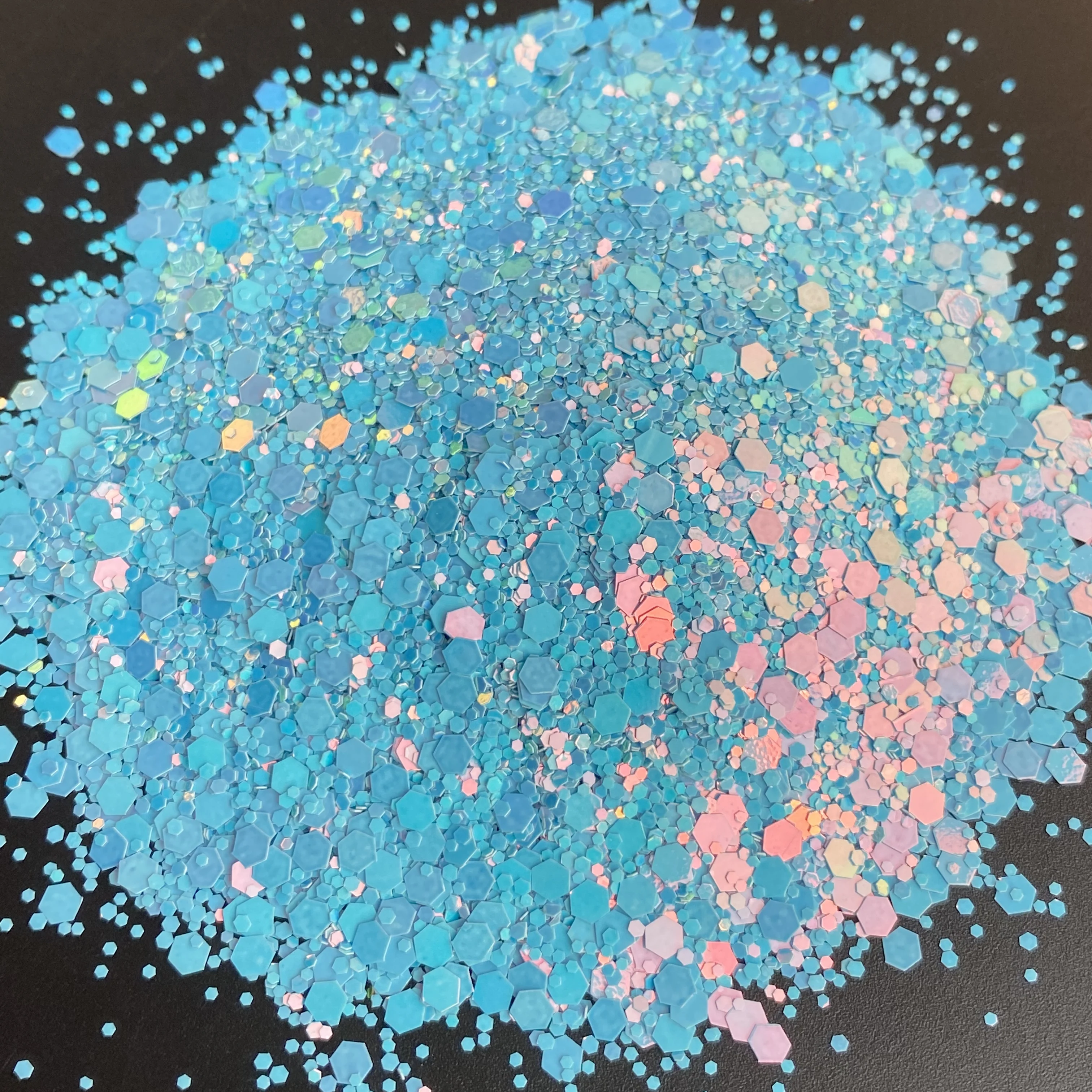 2oz (57g) Shaker Packing Holographic Macaron Chunky Glitter Sequins Bulk for Tumblers Craft Nails nail glitter nail decoration nail decorations