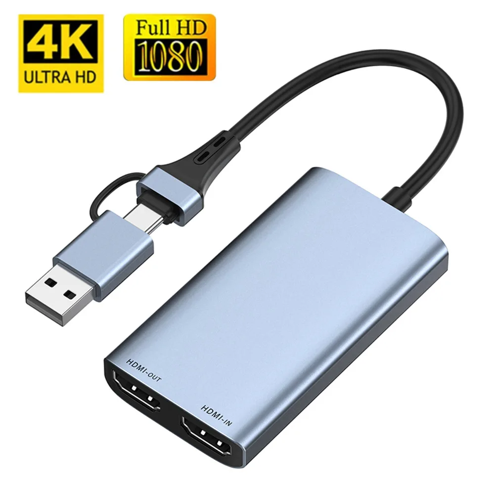 4k 60hz Loop Video Capture Card For Xbox Ps4 Nintendo Switch Hd 1080p