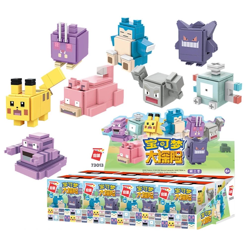 Pokemon Quest Styles Blind Box Building Blocks Pikachu Mewtwo