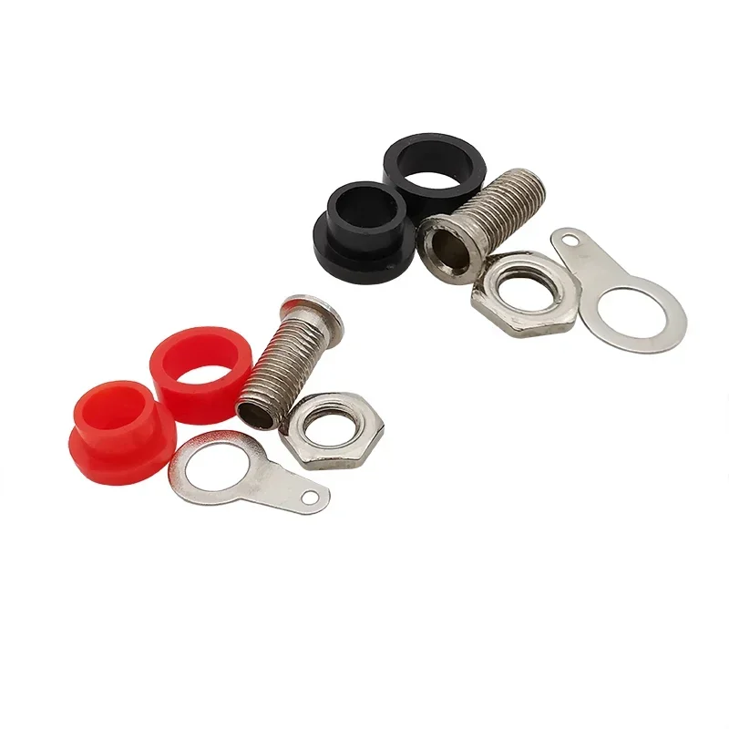10 paires fiches banane 4mm mâle femelle prise panneau connecteur adaptateur rouge noir