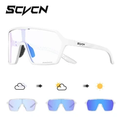 Unisex Photochromic UV400 Cycling & Sports Sunglasses (Photochromic Blue 05)