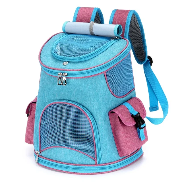 Pet Bags Breathable and Cool Cat Travel Backpack with Two Side Pockets Dog Carrier Large Suitable for Hiking Traveling Camping 5