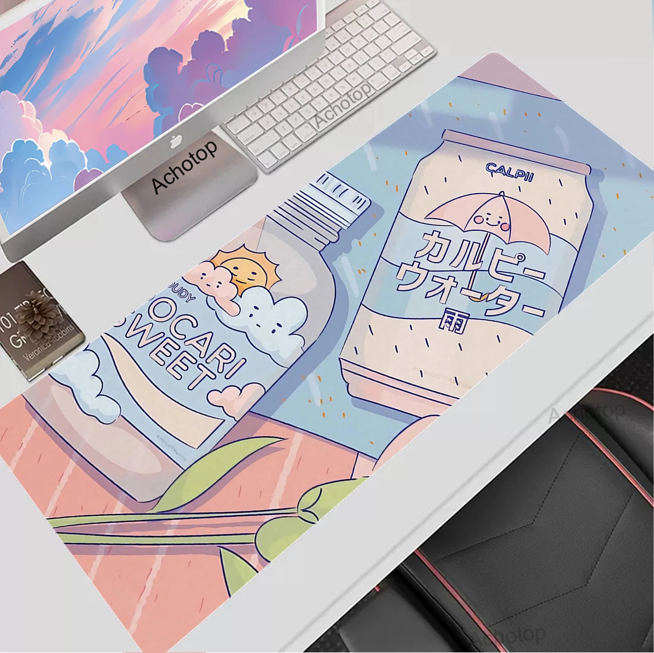 

Gaming Cute Kawaii Mouse Pad Large Mouse Mat Laptop Mouse Carpet Game Carpet Keyboard Pads Gamer Desk Rubber Mat 600x200mm