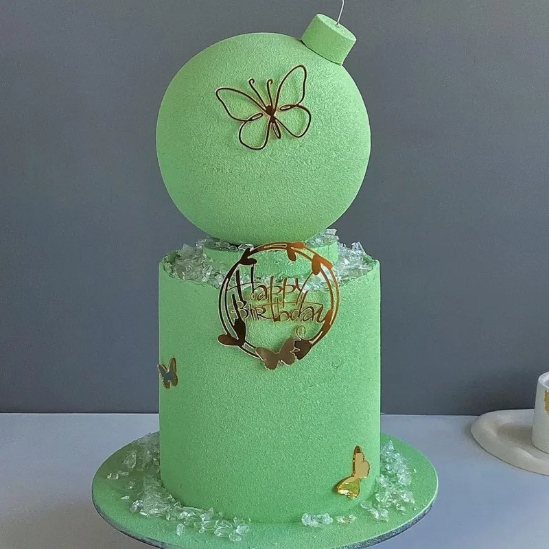Happy Birthday Acrylic Butterfly Cake Topper for Baby Party Decorations cake topper,cake toppers,cake decorations,gold leaf cake decorations,birthday party supplies,party decorations