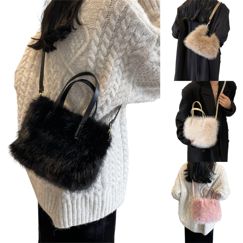 

E74B White Crossbody Bag with Adjustable Strap Shoulder Bags Handbag Stay Organized Anywhere