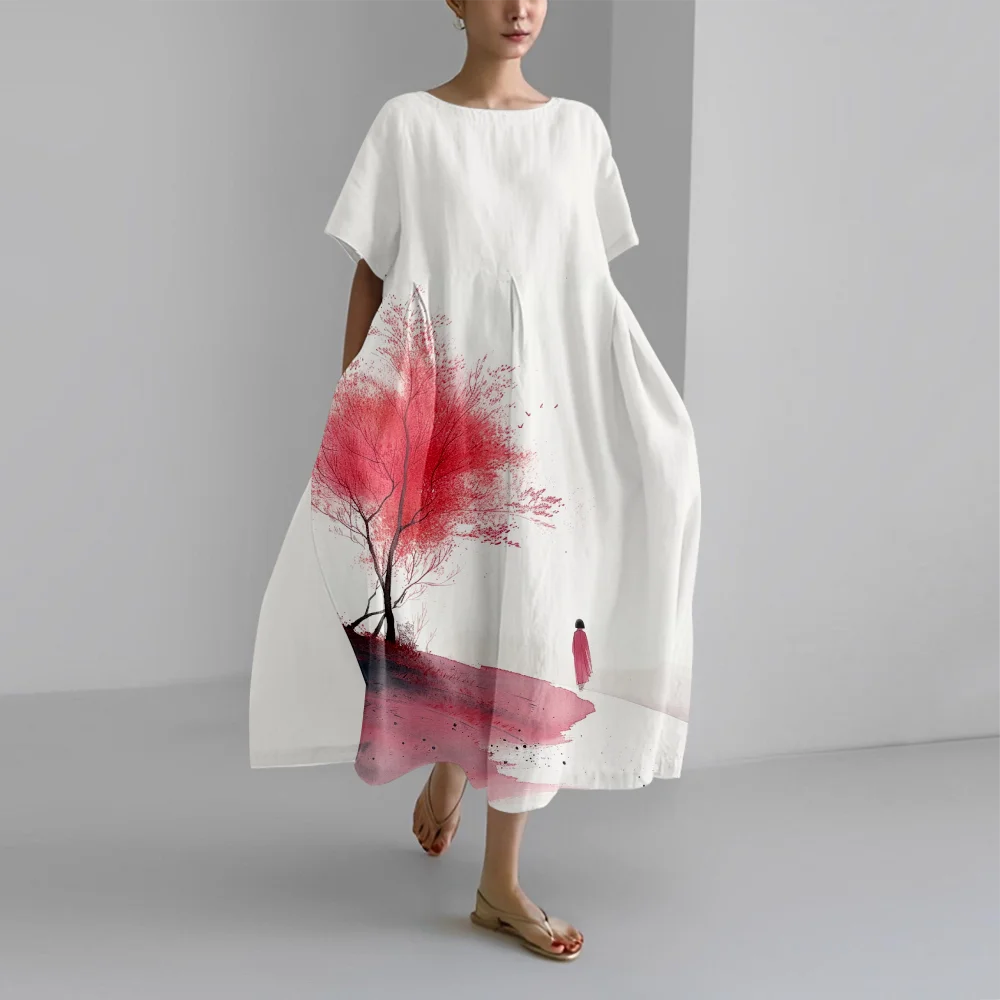 

Retro Beach Dresses Luxury Summer Dress Stylish Oversize Dress Fashion Women Popular Clothes Girl Party Vestido Elegant Robe