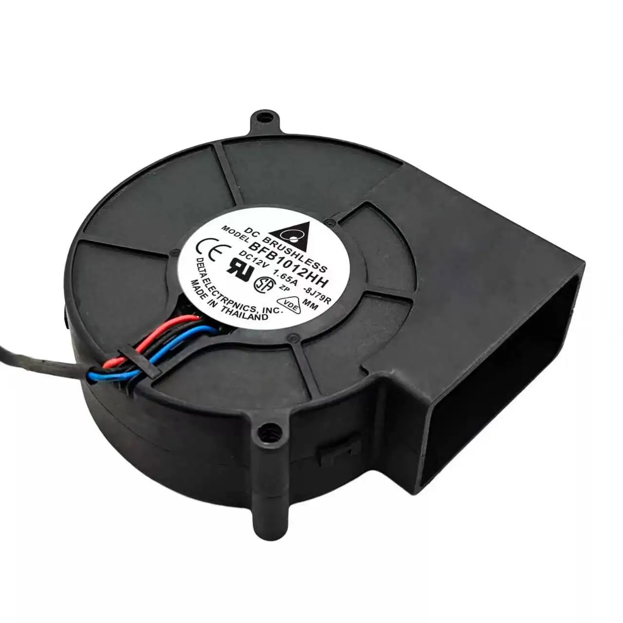 델타 BFB1012HH DC 12V 1.65A 9733 원심 송풍기 팬 듀얼 볼 고속 바베큐 스모커 배기 냉각기