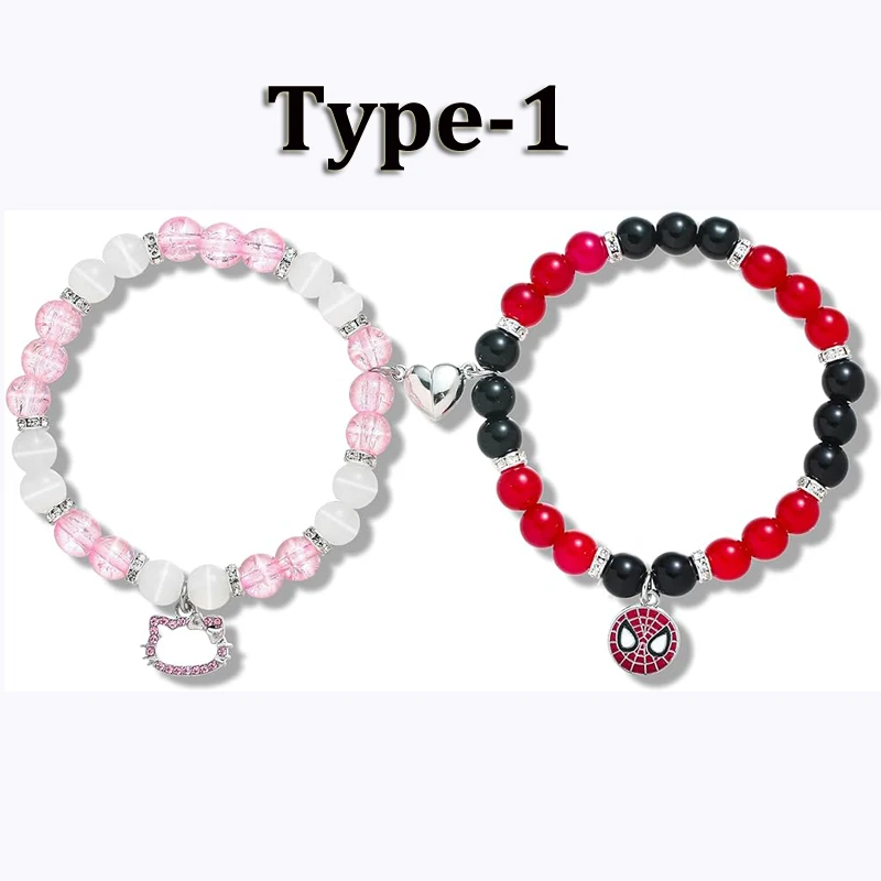 Pulseras a juego de araña para parejas, mejor amiga, Bff, pulsera de la amistad para mujeres y niñas, cuerda de cordón, pulsera trenzada