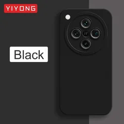 Silky Feel Liquid Silicone Soft Cover by YIYONG for FInd X9 Ultra (Black)