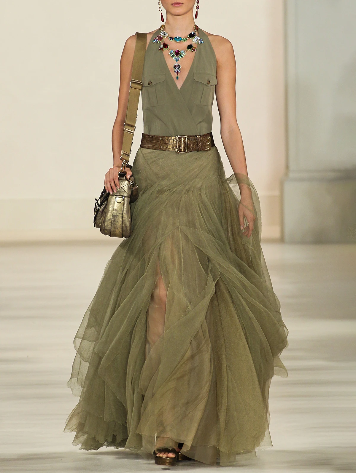 Vestido largo de verano con cuello halter y malla de retazos para mujer, sin mangas, liso, elegante, para fiesta, con dobladillo de tul, para baile de graduación