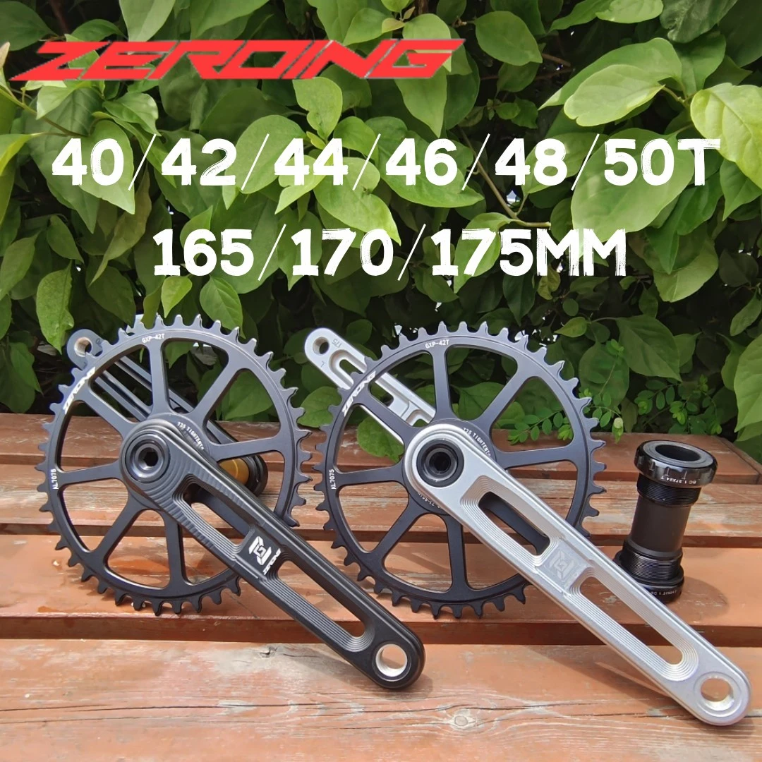 ZEROING Road Bike Crankset Folding Bicycle Integrated Fire Crank 165