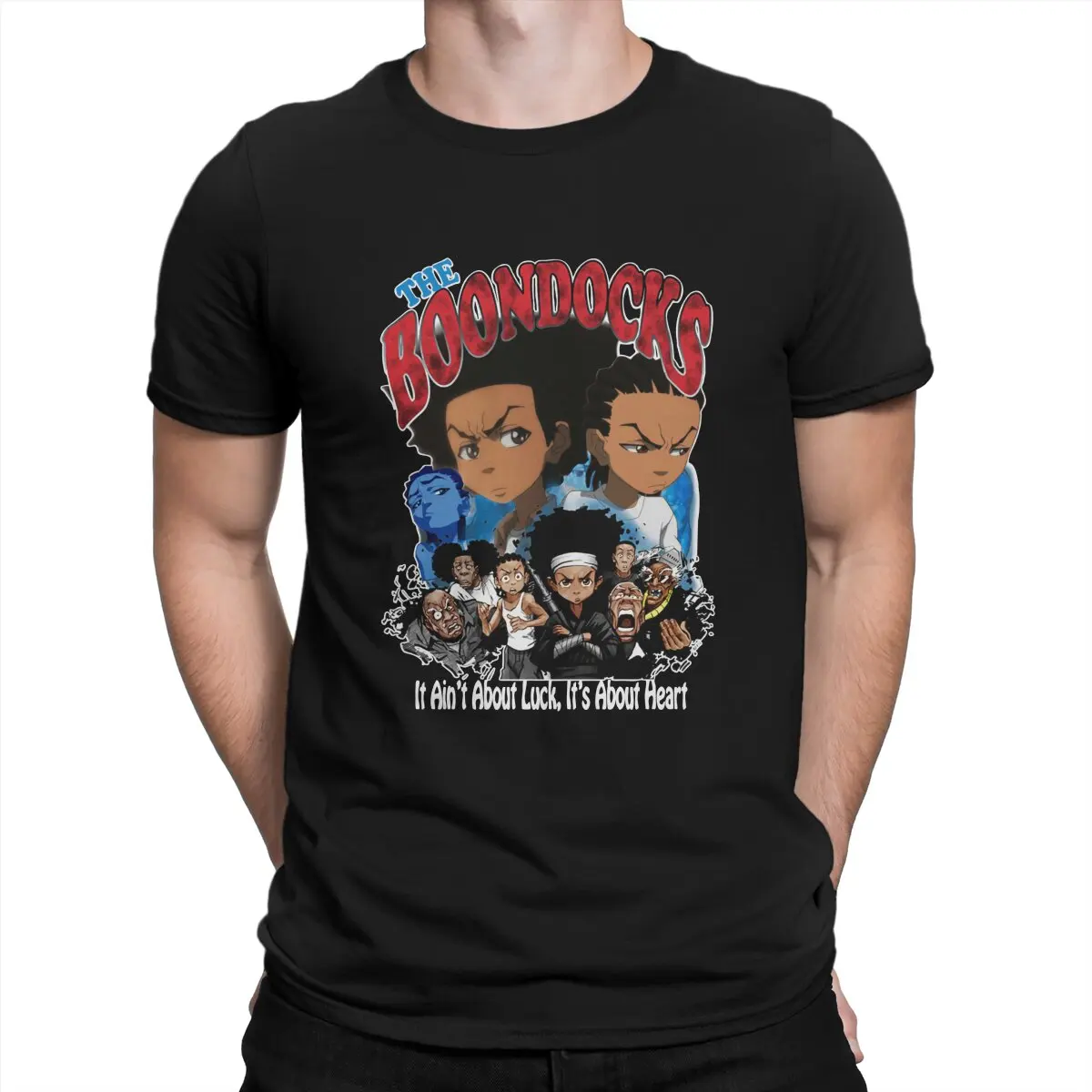 

Мужская футболка с круглым вырезом The Boondocks Sitcom