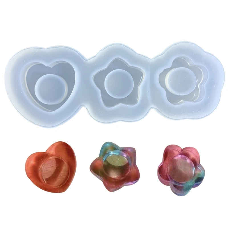 

3-link Flower Silicone Mold Handmade Ornament Mold for Birthday Gift