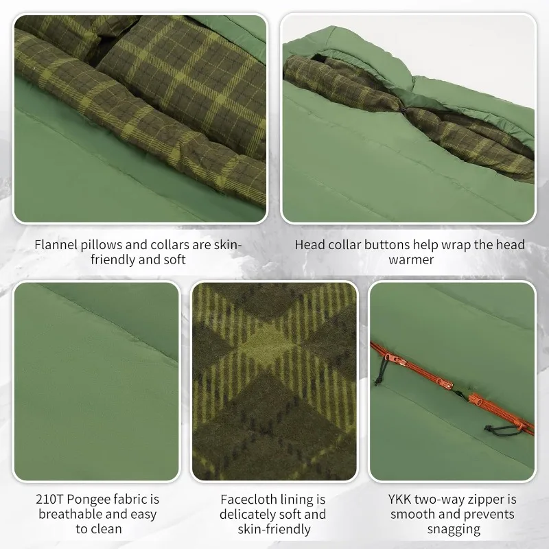 Doublewide Flannel Sleeping Bag 5