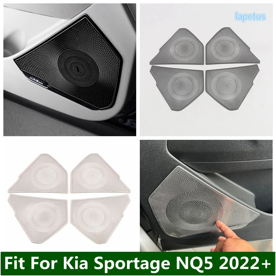 

Car Accessories Side Inner Door Stereo Speaker Audio Sound Loudspeaker Cover Trim For Kia Sportage NQ5 2022 2023 Interior Frame