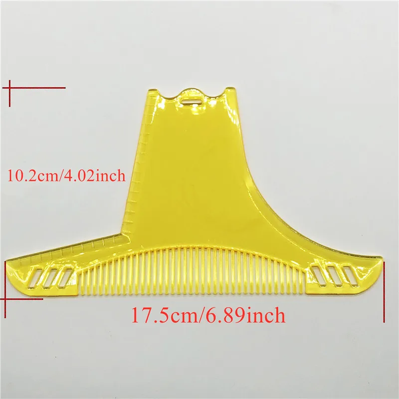 قالب مشط لتشكيل اللحية للرجال ، قوالب تشذيب اللحية ، استنسل الشارب ، التحكم في الحواف ، أدوات التجميل ، 1 144