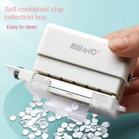 Mini 6-Hole Punching Machine DIY Book Page Stitcher Paper Binding Punch Planner Loose Leaf Paper Hole Puncher Office Stationery 5