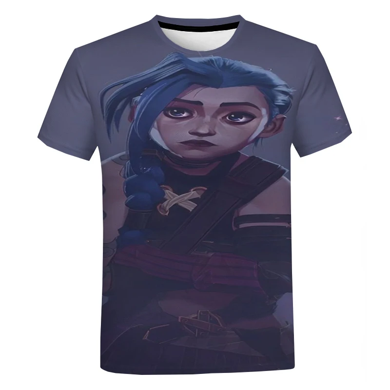 

Men's Women's Arcane League of Legends 3D Printed T Shirt Fashion Oversized T Shirt Harajuku Hip Hop Tops T Shirt