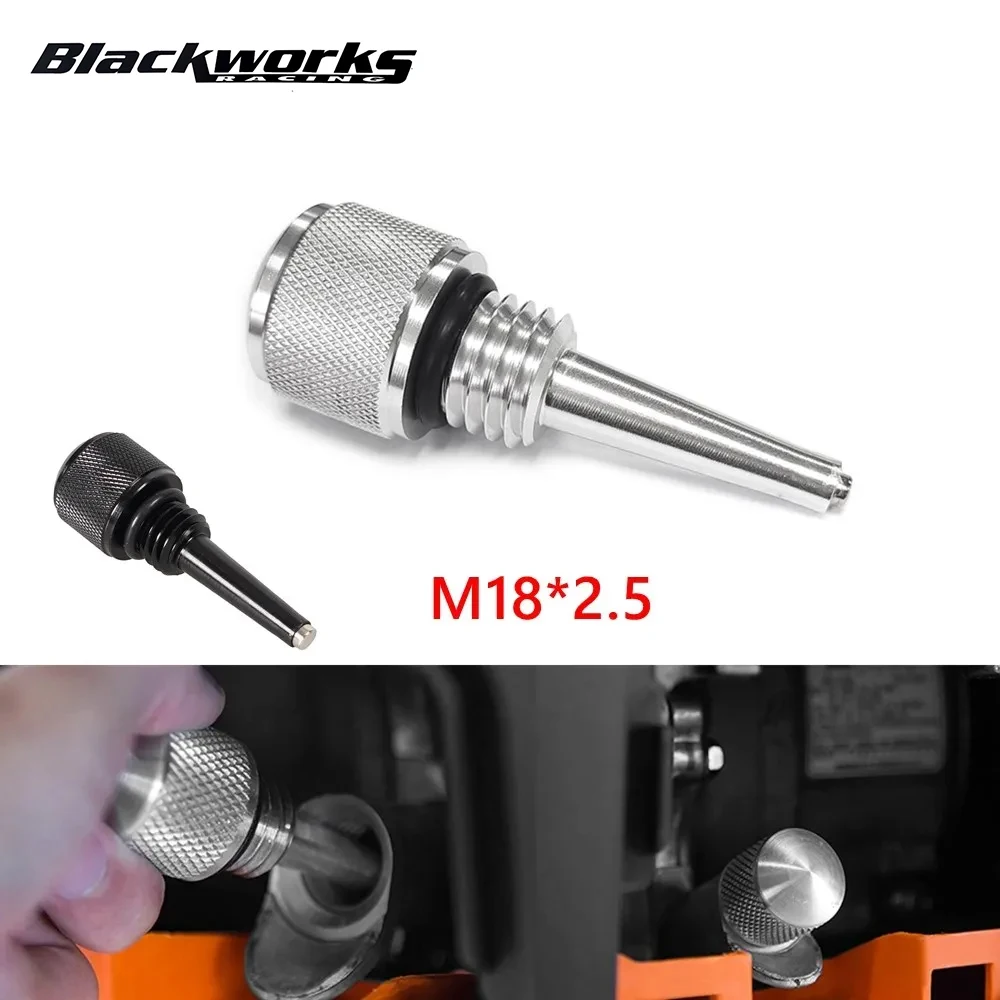 55201 M18*2.5 Magnetic Oil Dipstick Inverter Generators WEN 56125i 56200i Yamaha EF2000iS EF1000iS Silver/Black Aluminum magnetic oil dipstick