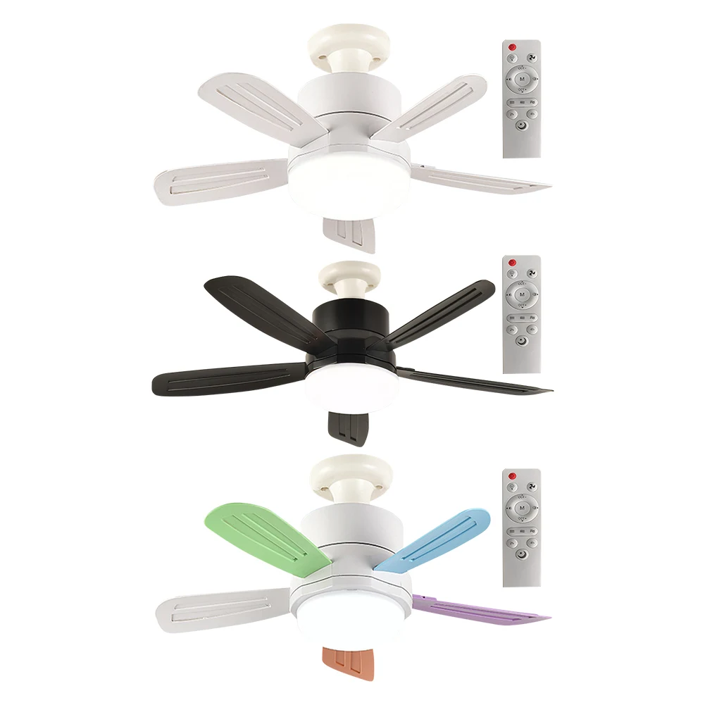 2 In 1 Hanging Fan with LED Lantern E27 Socket Electric Cordless Fan Universal Dimming Fan for Dining Room Bedroom Living Room