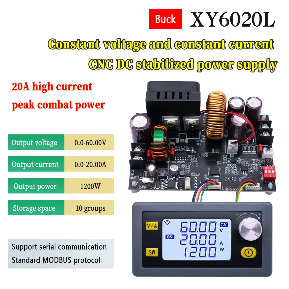 XY6020L 1200W CNC Voltage Regulator Power Supply DC Adjustable ...