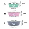 Large Capacity Stainless Steel Dog Bowl Non-slip Bilayer Dog Water Bowl Pet Feeders Cat Paw Pattern Cat Feeding Bowl Home 3