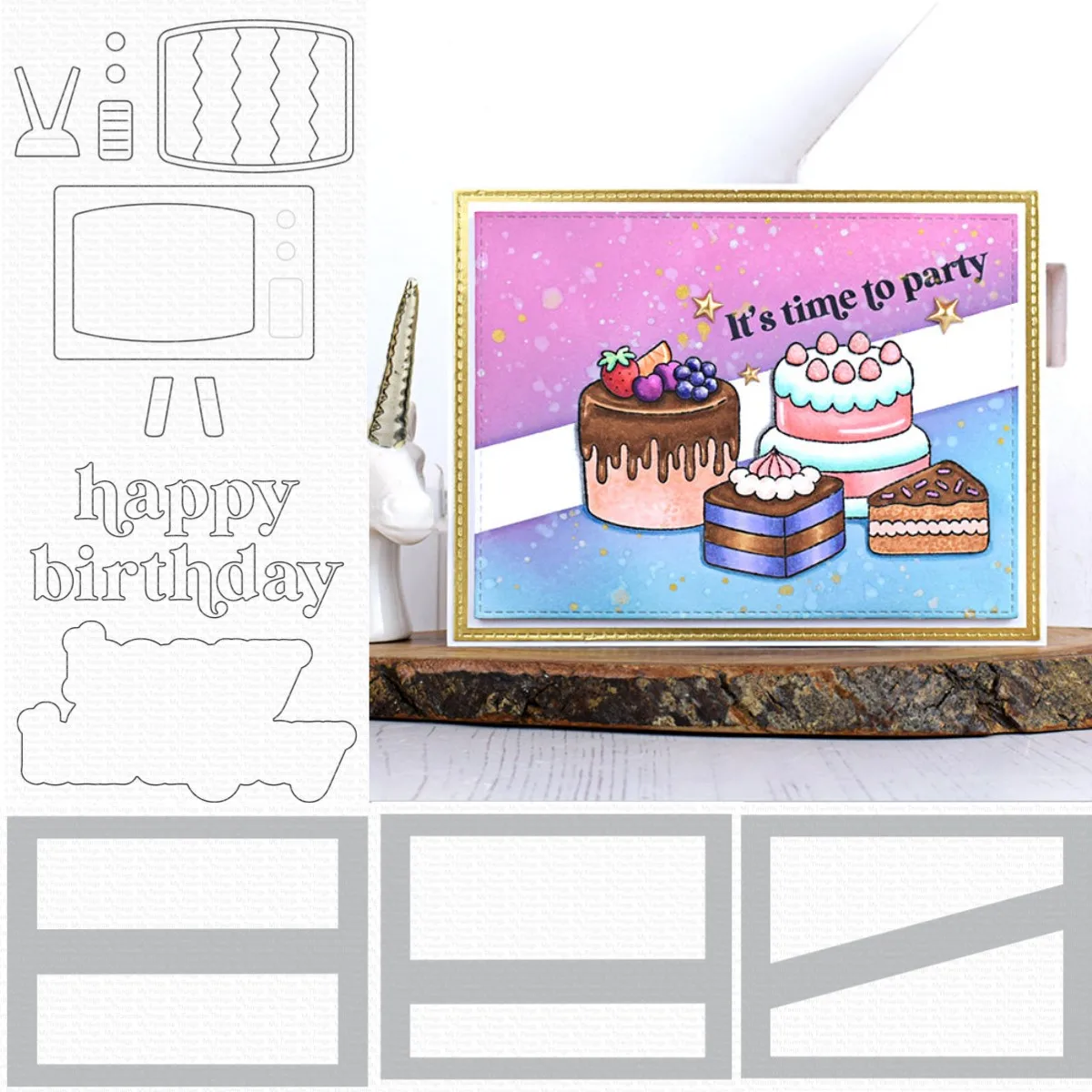 

New Letter Tv Horizontal Center Strip Metal Cutting Dies Stencil for Decorating Scrapbook Diy Paper Card Mould Embossing Craft