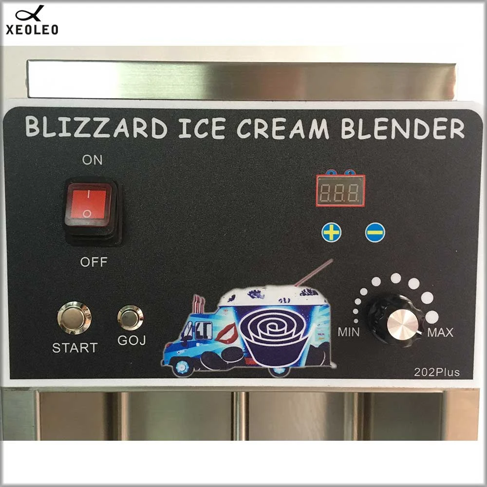 XEOLEO Commercial Ice Cream Mixer 750W Frozen Yogurt Mixer Milkshaker Flurry Ice Cream Maker Milk Shaking Machine Timing 8000RPM