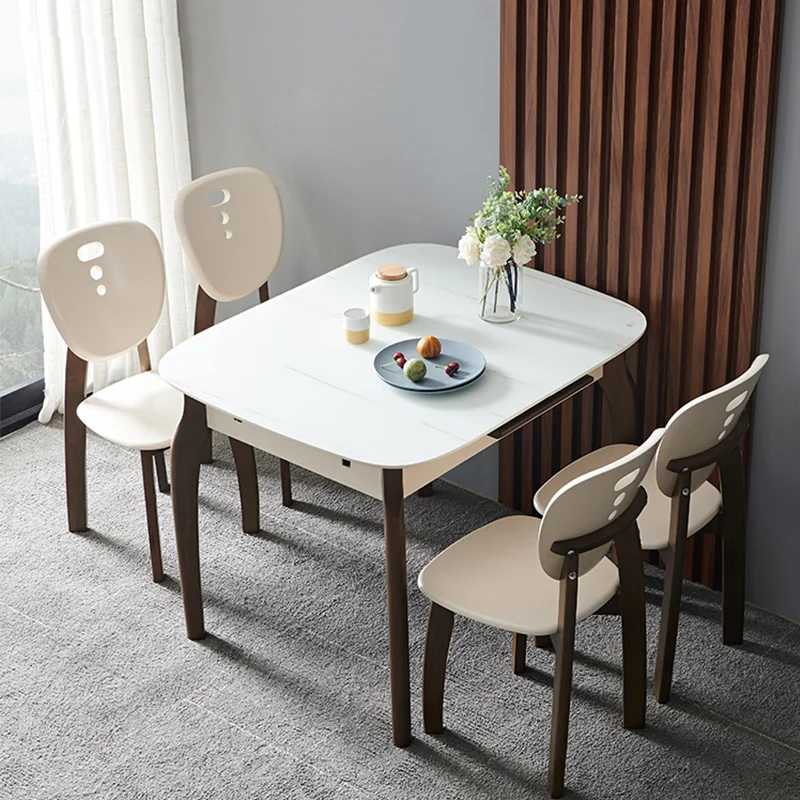 

Kitchen Furniture For Home Transformer Folding Solid Wood Table With Hidden Induction Cooker Comedor Garden Furniture FGM