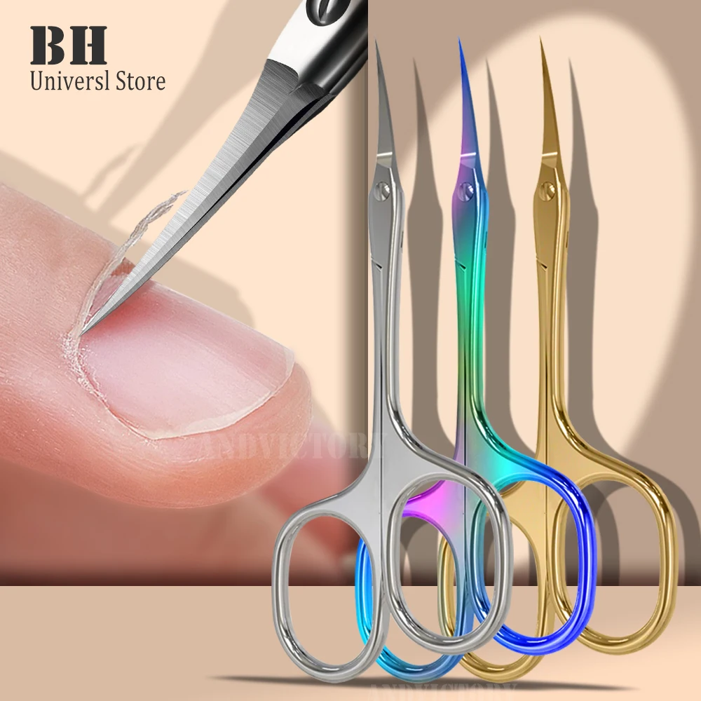 Description Picture 2 of item1Pcs Cuticle Scissors Nail Cuticle Clippers Trimmer Dead Skin Remover Stainless Steel Professional Nail Art Tools Cuticle Cutter
