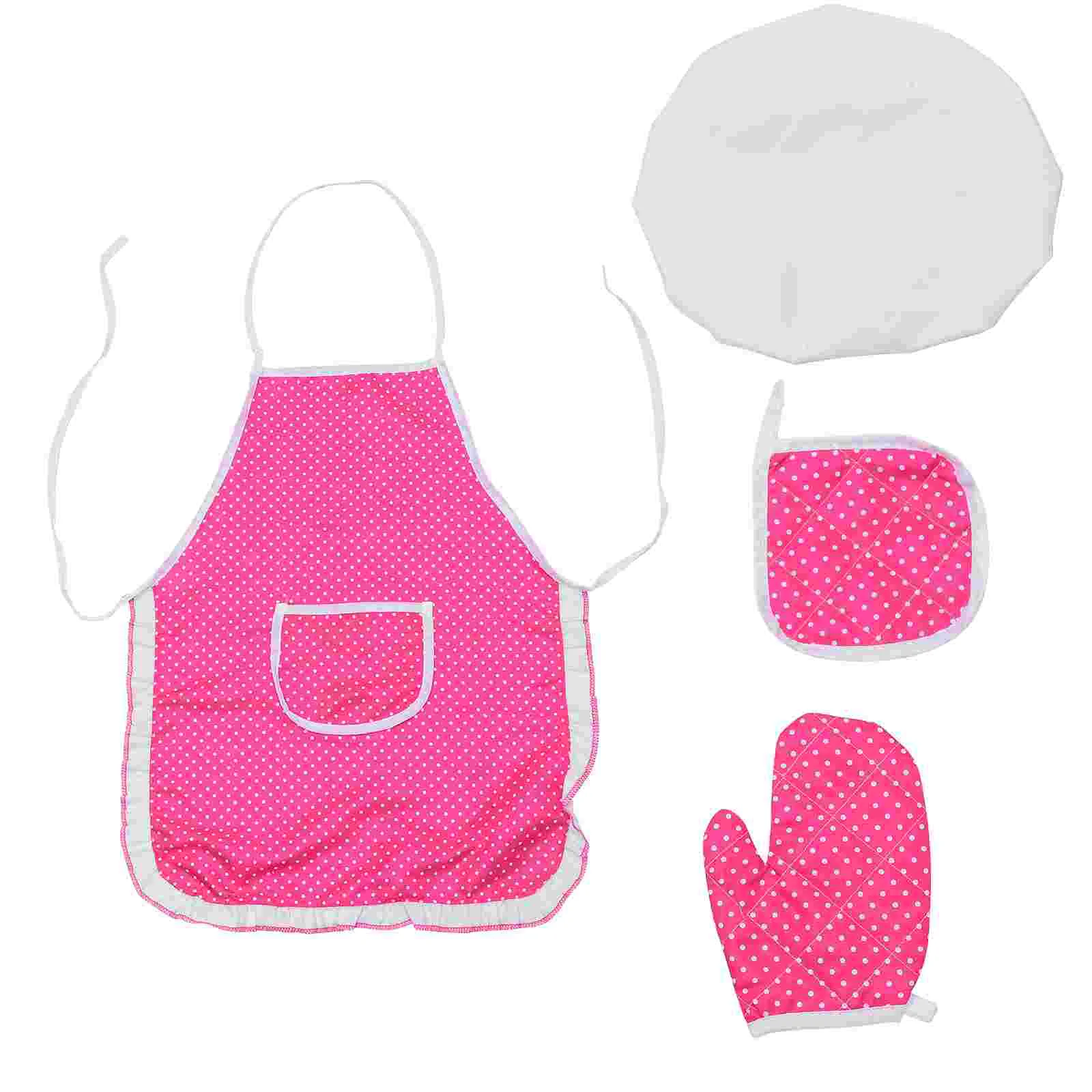 

Apron Suit Ice Cream Costume for Kids Childrens Toys Simulation Tableware Cutlery Set