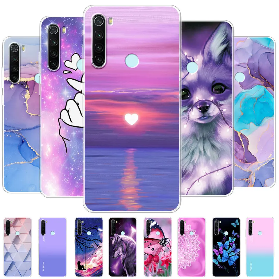 Custodia N NEWTOP Per Xiaomi Redmi Note 8 PRO - Cover Sottile In TPU Gel Silicone, Rosa, Flessibile E Leggera - 4