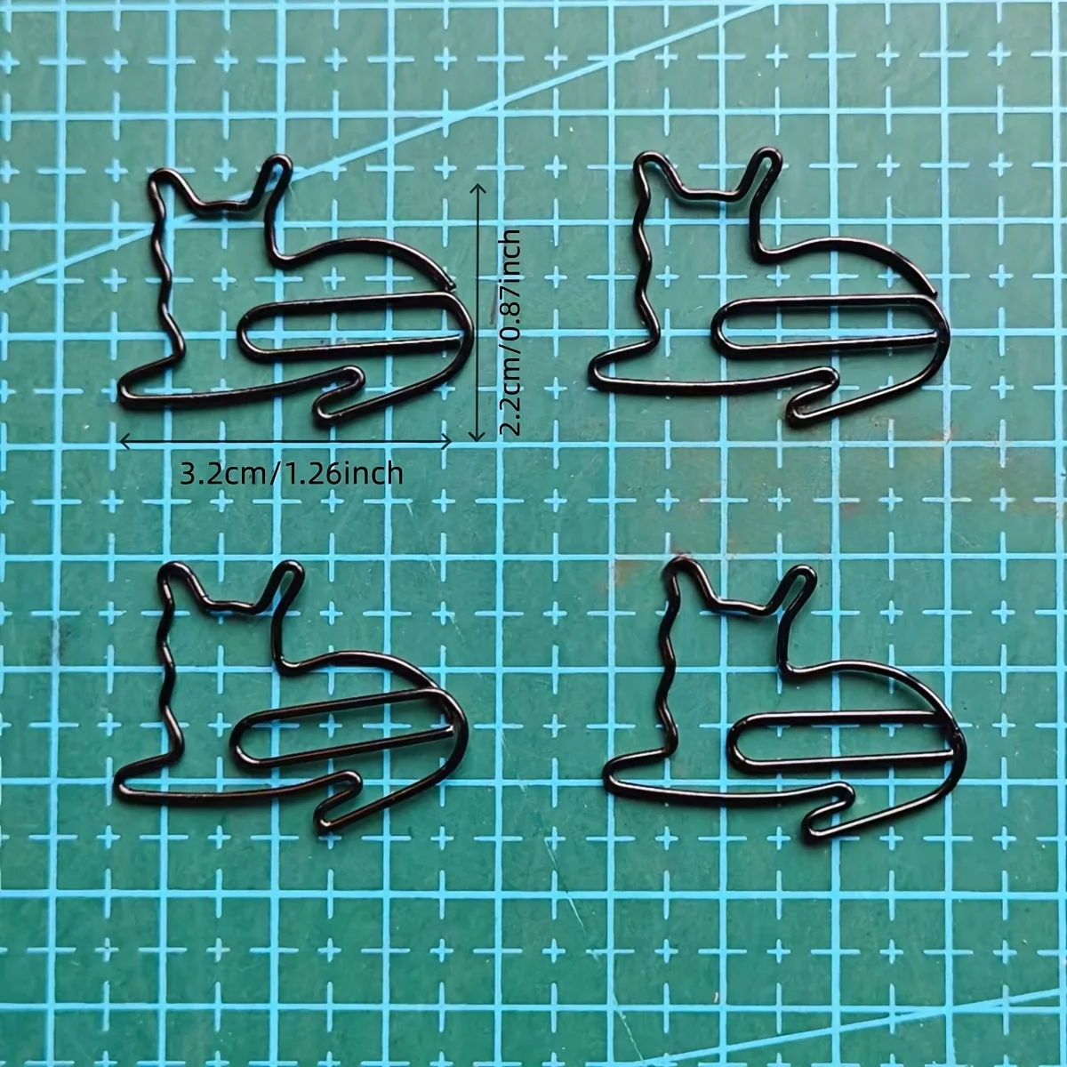 15Pcs 검은 고양이 종이 클립 Kawaii 동물 금속 북마크 고양이 애호가를위한 미적 문구 사무실 학교 선물