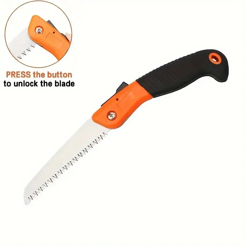 1pc Folding Pruning Saw Multi-purpose Gardening Folding Pruning Tools Outdoor Folding Saw For Logging Gardening Woodworking 3